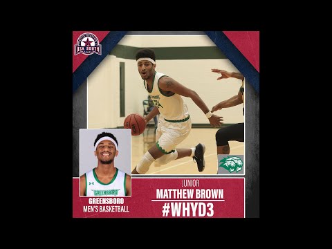 #WhyD3Wednesday: Matthew Brown (Greensboro)