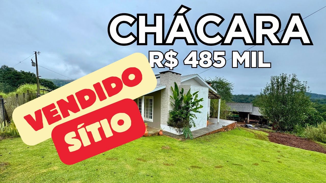 CHÁCARA A VENDA EM SÃO MIGUEL DO OESTE/SC. Lugar incrível com casa ótima frutas rio e cachoeira