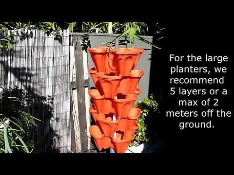 How to set up Mr Stacky Tower Gardens with no overhead tubing!