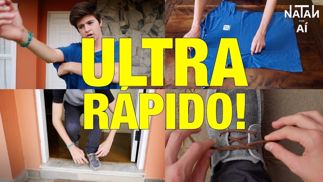 ⚡️APRENDA A TIRAR A CAMISETA, DOBRAR E AMARRAR O CADARÇO EM 1 SEGUNDO! (NINJA)⚡️