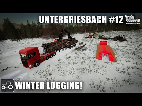Winter Forestry Work, Selling Milk & Buying Cows Untergriesbach #12 Farming Simulator 19 Timelapse