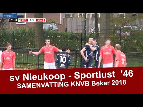 Samenvatting sv Nieuwkoop  - Sportlust '46 KNVB Beker 2018-2019