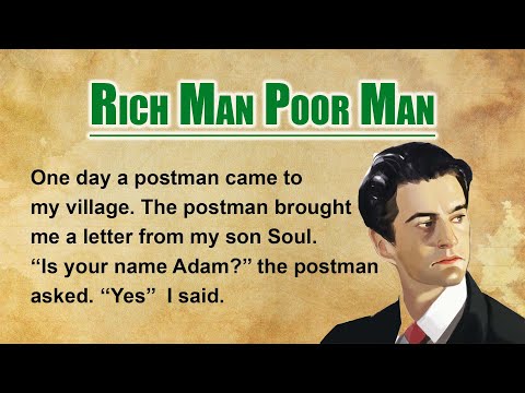 Learn English Through Stories | 🦚Rich Man Poor Man | 🦚Level 1 | 🦚Story Verse
