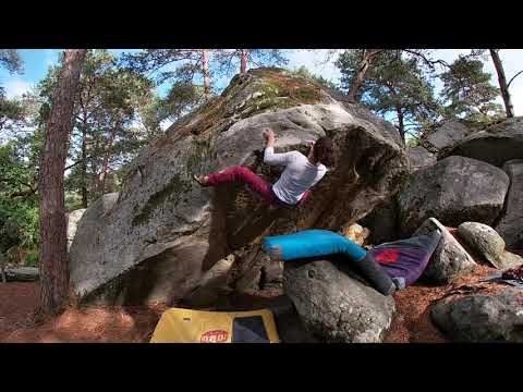 The Fire King (Fb 6c+) - Restant du Long Rocher Sud - Fontainebleau