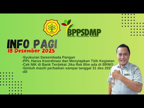 January 7, 2026 - There will be a Food Self-Sufficiency Thanksgiving Event #pplkepusat #kementan ...
