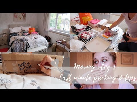 MOVING VLOG #1 LAST MINUTE PACKING & TIPS |  VictoriaLaurenxox