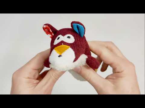 Игрушка для собак WAUDOG Fun Plush Белка, трикотаж, Ш 4 см, Дл 9 см, S - фото 1 - id-p3029780040