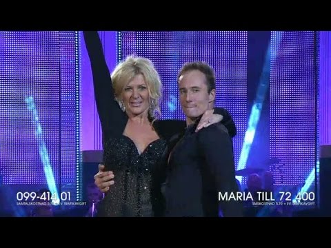 Maria och Kristjan i juryns utmaning; jive - Let’s Dance (TV4)