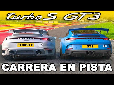 Porsche 911 Turbo S vs 911 GT3: CARRERA EN PISTA
