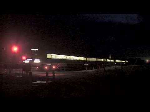 V/Line Vlocity passenger train at night - Australian Railways, Railroads & Trains Video