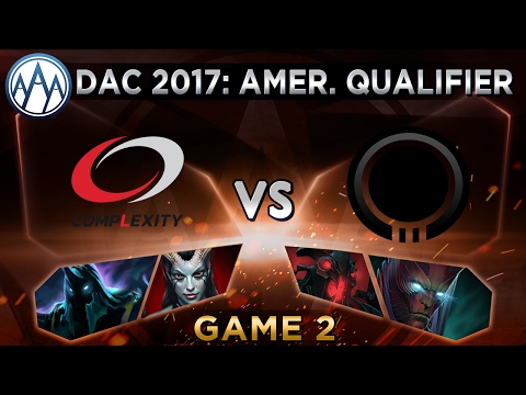 compLexity vs Onyx Game 2 - DAC 2017 Americas Qualifier - @DakotaCox @FoggedDota
