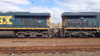 CSX L012 Power Enters Beacon Park Yard