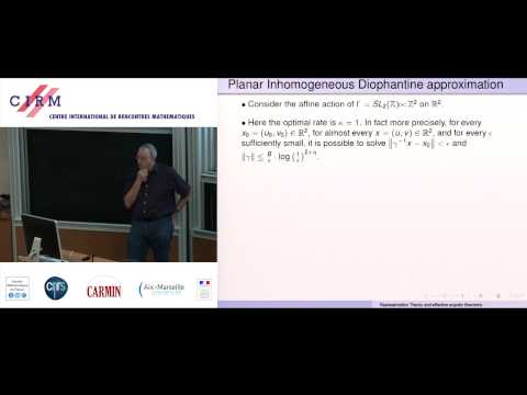Amos Nevo: Representation theory, effective ergodic theorems, and applications - Lecture 4