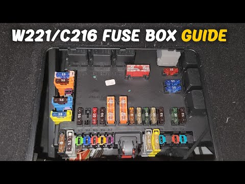Rear Fuse Box Diagram Explained for Mercedes S550 (W221) and CL550 (W216) from 2007-2013