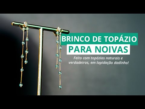 NATURAL TOPAZ STONE SEMI-JEWELLERY EARRINGS STEP BY STEP | Sophisticated accessory perfect for Br...