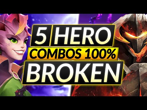 5 NEW Hero Combos You Wish You'd Known SOONER - MOST BROKEN Heroes - Dota 2 Guide