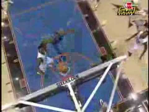 Dwight Howard with the Rebound and Slam!