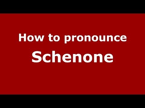 How to pronounce Schenone (Italian/Italy) - PronounceNames.com