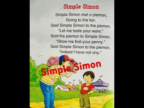 Simple Simon | English poem | English rhyme | LKG/UKG | poem for kids | kids poem |kids | kids time