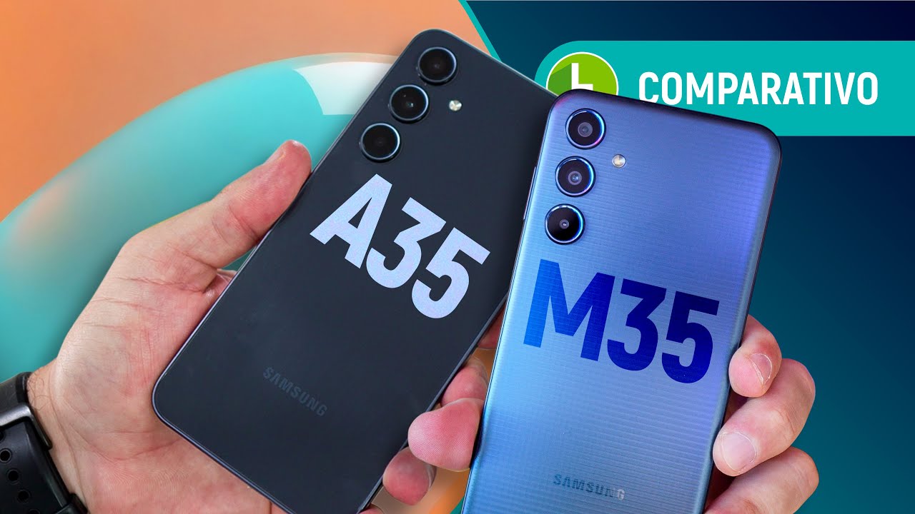 SAMSUNG GALAXY A35 vs M35: BATERIA é a ÚNICA DIFERENÇA? | Comparativo