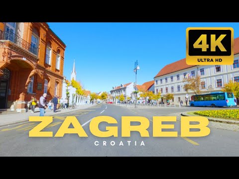 Zagreb 4K Driving Tour 🇭🇷 | City Streets & Downtown Drive (2025)