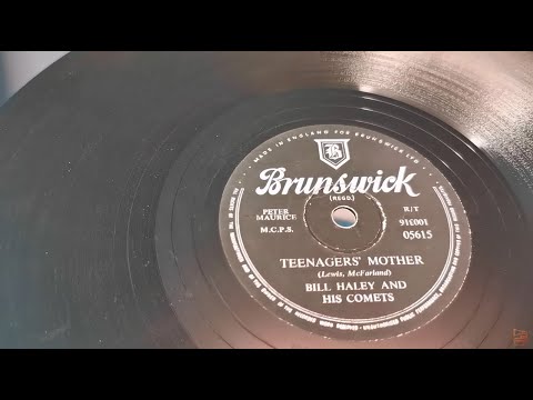 Teenagers' Mother ~ Bill Haley & His Comets ~ 1956 Brunswick 78rpm ~ 1963 Bush SRP31D Record Player