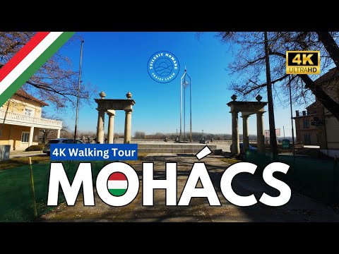 4K Walking Tour Mohács in Hungary - March 2025