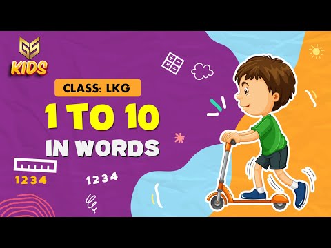 1 to 10 in words - LKG (Math) Gyansrota Kids