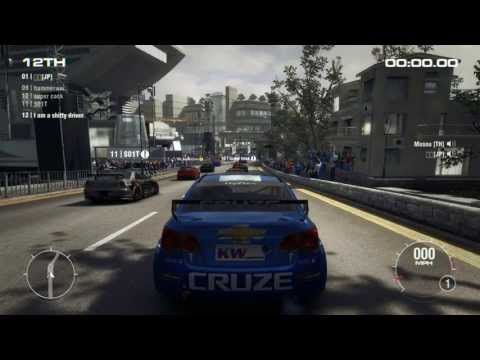GRID 2 PC Multiplayer Gameplay: Tier 2 Chevrolet Cruze Touring Car in Hong Kong, Peak Road Descent