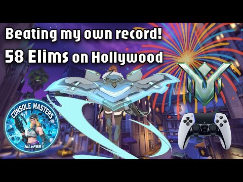 58 ELIMS on HOLLYWOOD?! My NEW OW2 6v6 Record! | JoLeF88