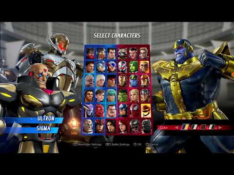 Ultron/Sigma Vs Thanos/Zero|MARVEL VS. CAPCOM: INFINITE