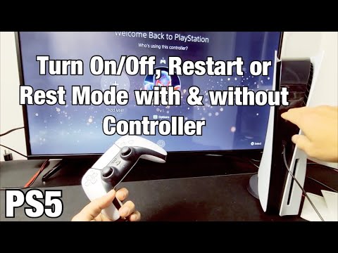 PS5: How to Turn Off/On, Restart, Rest Mode (with & without contoller)