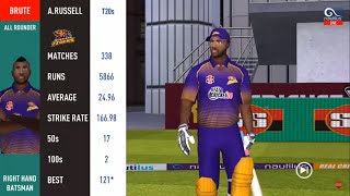 TIME TO FRESH MOOD | KKR VS RCB | REAL CRICKET GAMEPLAY