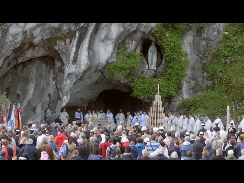 Messe du pélerinage militaire international à Lourdes du 21 mai 2021