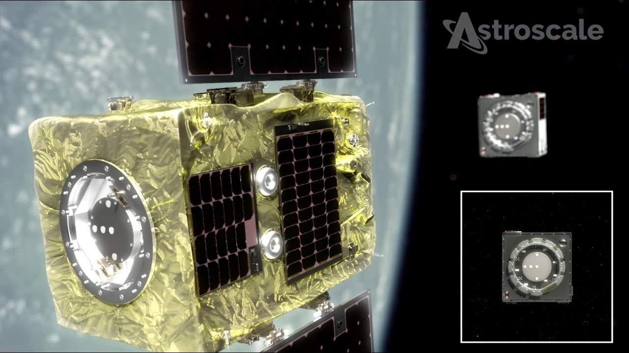 Astroscale's Space Debris Removal Mission, ELSA-d - ConOps Video thumnail