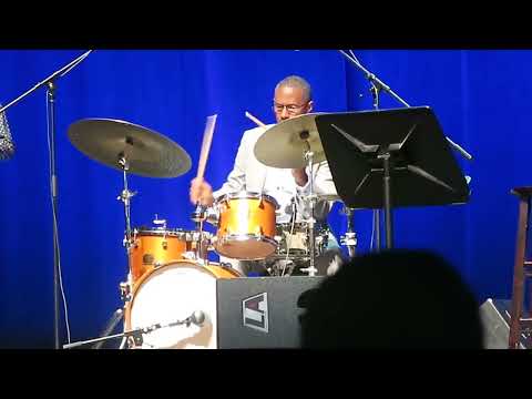 Drummer Willie Jones III with Mike Ledonne Groover quartet San jose jazz fest 2024