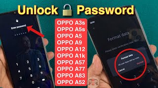 All Oppo Reset Password How to fix forgot lockscreen Password Any oppo device