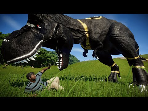 T Rex VS Indoraptor Breakout & Fight - Jurassic World Evolution Dinosaurs Fighting