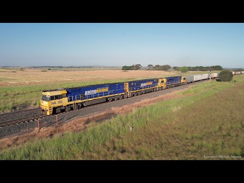 6MP4 Pacific National / TOLL Container Train With LDP001 (2/12/2022) - PoathTV Australian Railways