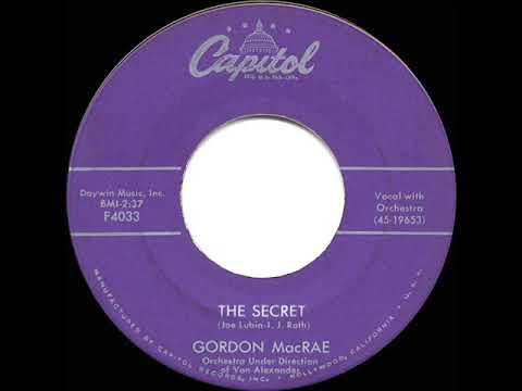 1958 HITS ARCHIVE: The Secret - Gordon MacRae