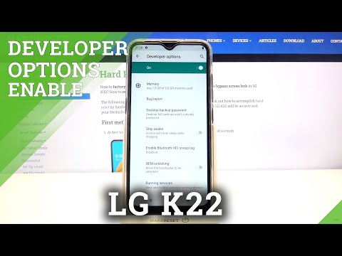 How to Activate Developer Options in LG K22 – Developer Features