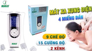 Video giới thiệu Máy massage xung điện 2 điện cực 4 miếng dán Nikio NK-103 - Pin sạc