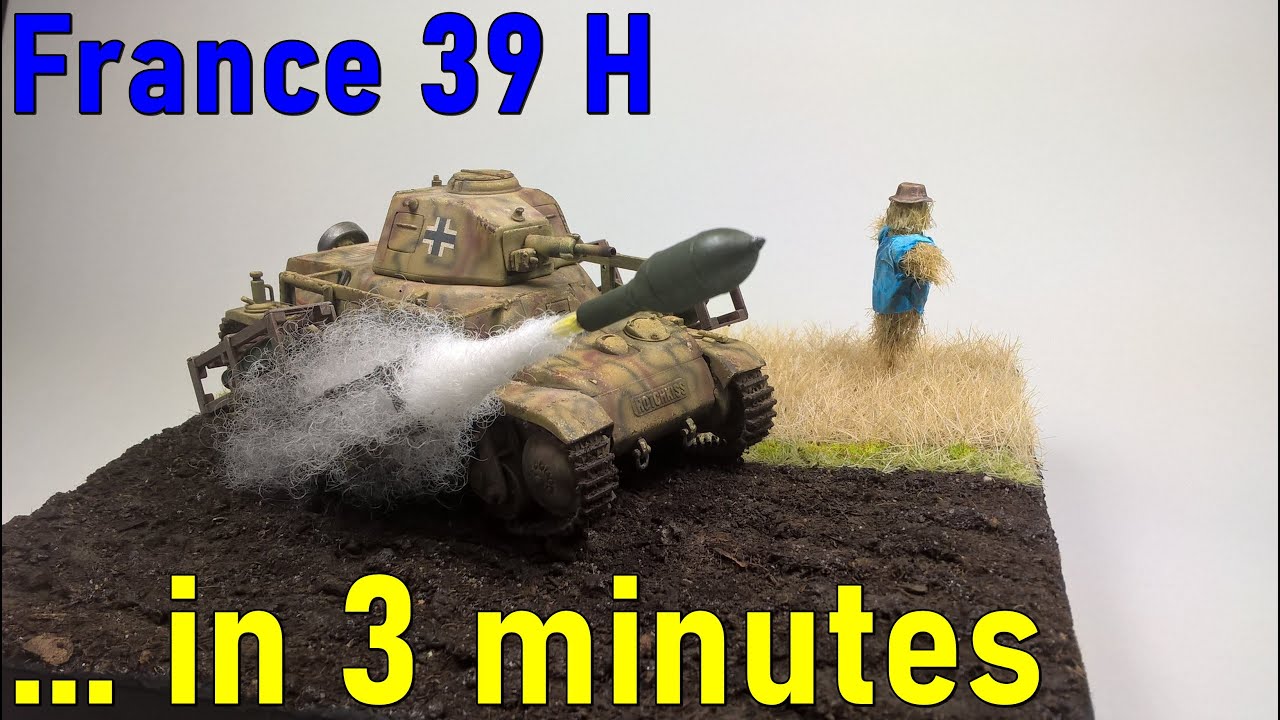 #4 … in 3 minutes – France 39 H scale 1/35 – model build