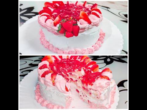 NO BAKE Strawberry cake | Made easy by Chef Shahnaz