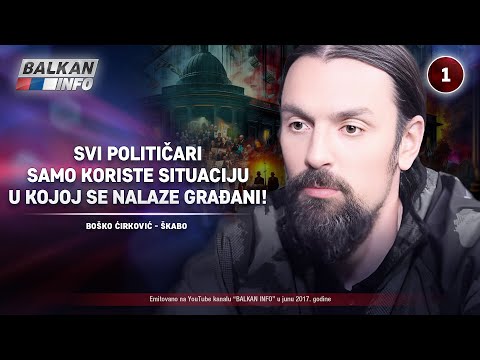INTERVJU: Škabo - Svi političari zloupotrebljavaju situaciju u kojoj se nalaze građani! (21.04.2017)