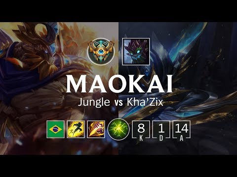 Maokai Jungle vs Kha'Zix - BR Challenger Patch 8.22
