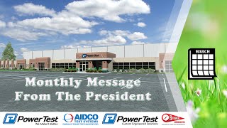 Monthly Message - March 2016 | Power Test