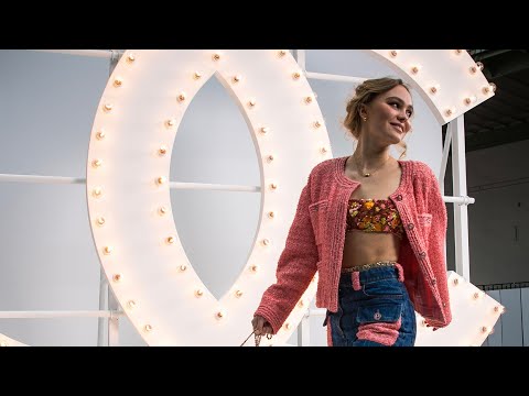 Lily-Rose Depp with Caroline de Maigret after the Spring-Summer 2021 Ready-to-Wear Show — CHANEL