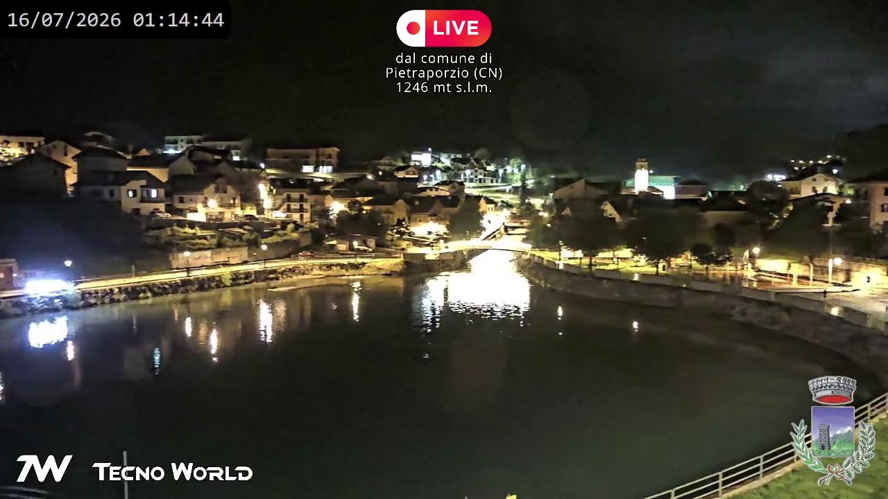 Live webcam view of Pietraporzio Riverside Alpine Village