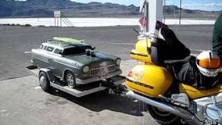 preview picture of video 'GoldWing Towing a Chevy'